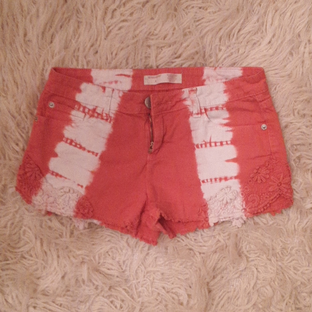 Jean Shorts Red Denim sz 9